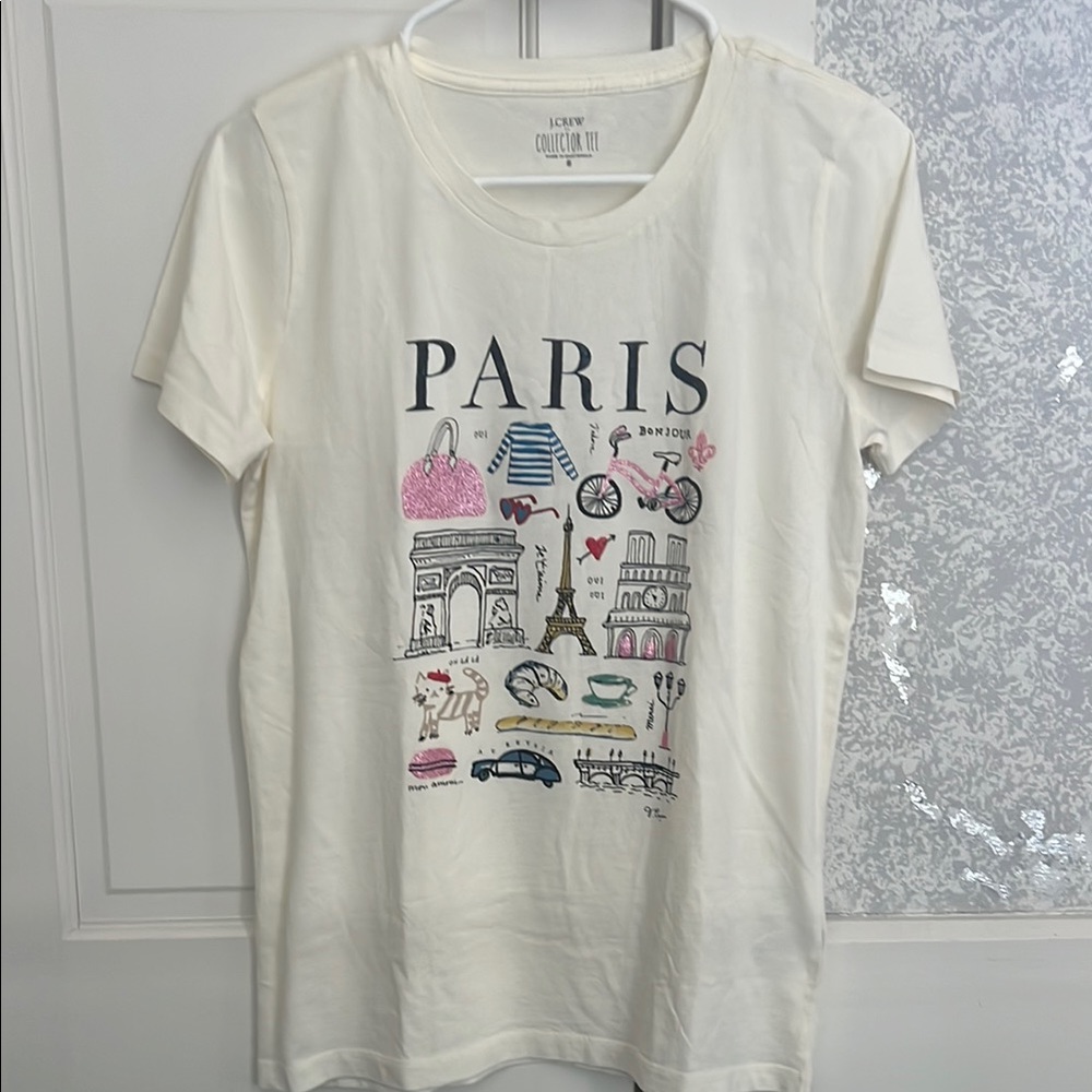 Paris Graphic Tee with Illustrations